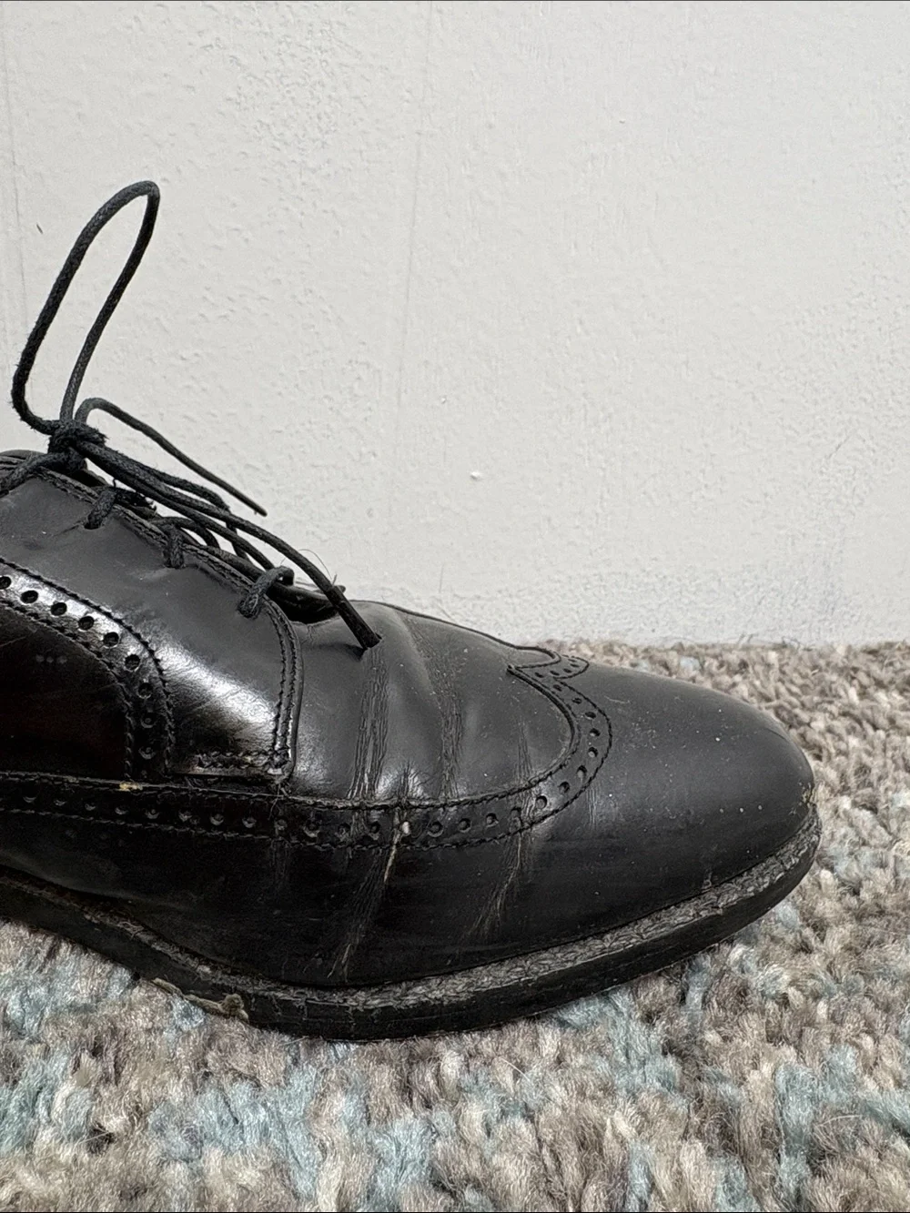 Allen Edmonds Shoes Mens 10 C Richmond Leather Oxford Wingtip Brogue Office